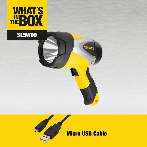 Stanley - Rechargeable 1000 Lumens LED Portable Handheld Spotlight