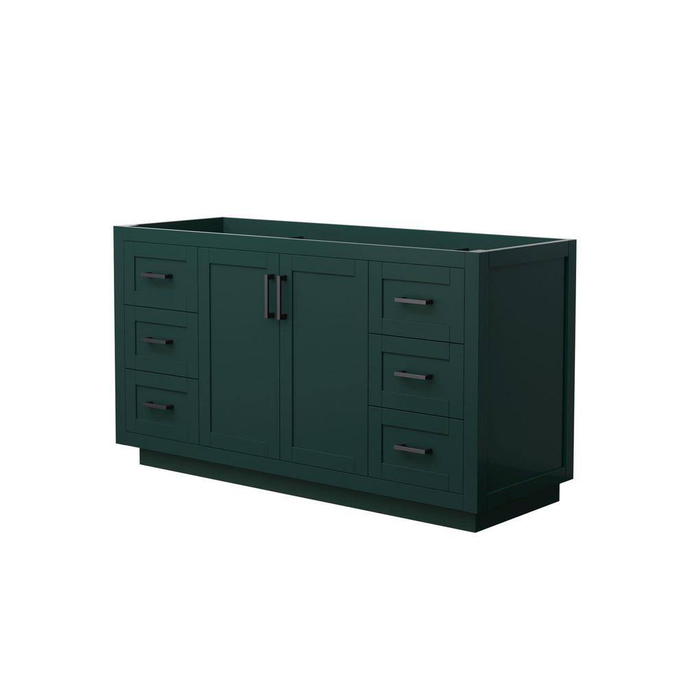 Miranda 59.25 in. W x 21.75 in. D x 33 in. H Single Bath Vanity Cabinet without Top in Green price history on PriceWatchPro