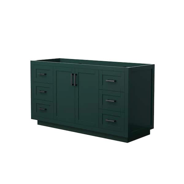 Wyndham Collection Miranda 59.25 in. W x 21.75 in. D x 33 in. H Single Bath Vanity Cabinet without Top in Green
