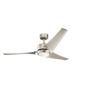 Satin Black Downrod Mount Ceiling Fan 