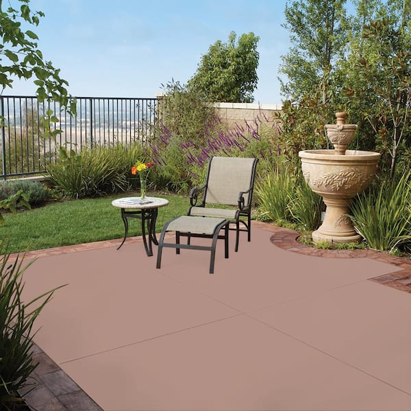 5 gal. #PFC-07 Michel Rose Solid Color Flat Interior/Exterior Concrete Stain