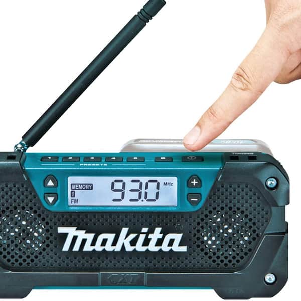 código postal Ingresos es inutil Makita 12V max CXT Lithium-Ion Cordless MP3 Compatible Compact Job Site  Radio (Tool Only) RM02 - The Home Depot