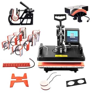 15 in 1 Heat Press Machine, 360° Rotation Swing Away Sublimation Machine, 12 in. x 15 in. Working Area