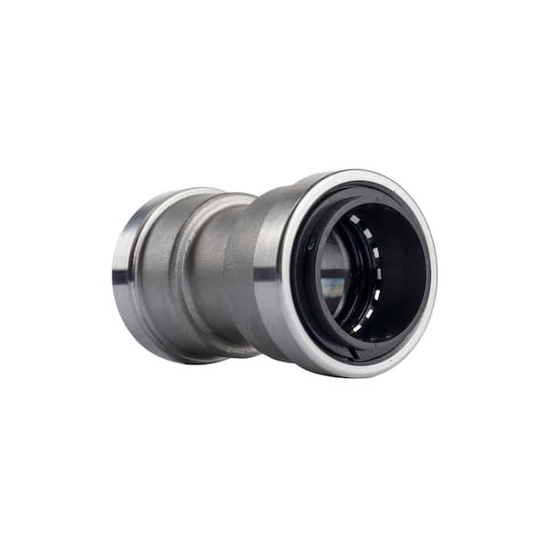 QUICKFITTING 1-1/4 in. Stainless Steel Push-to-Connect Coupling Fitting