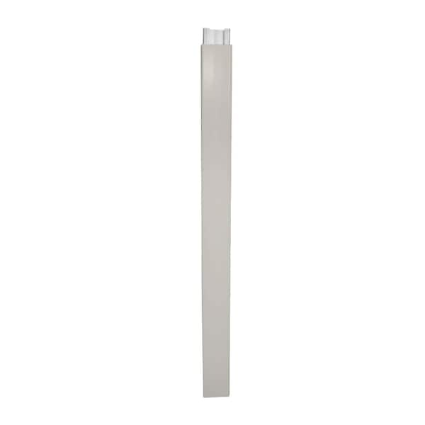 Weatherables 5 in. x 5 in. x 11.6 ft. Tan Vinyl Fence Gate Blank Post
