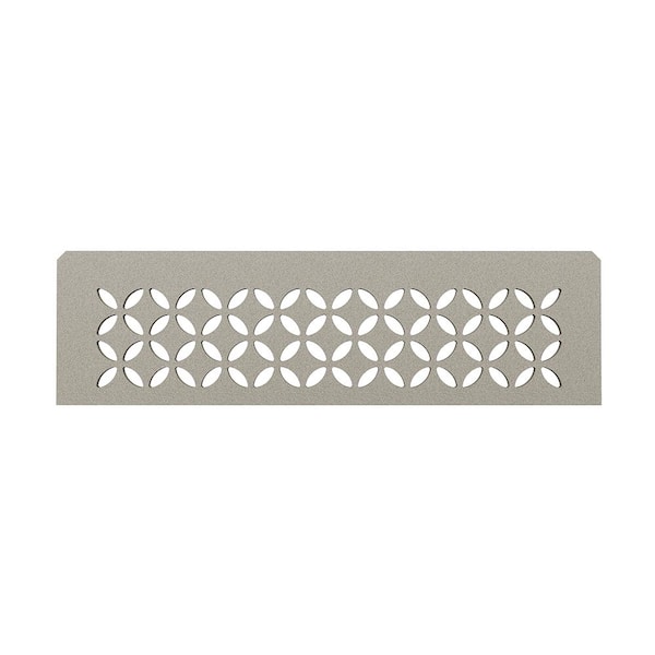Shelf-N Stone Grey Coated Aluminum Floral Niche Shelf