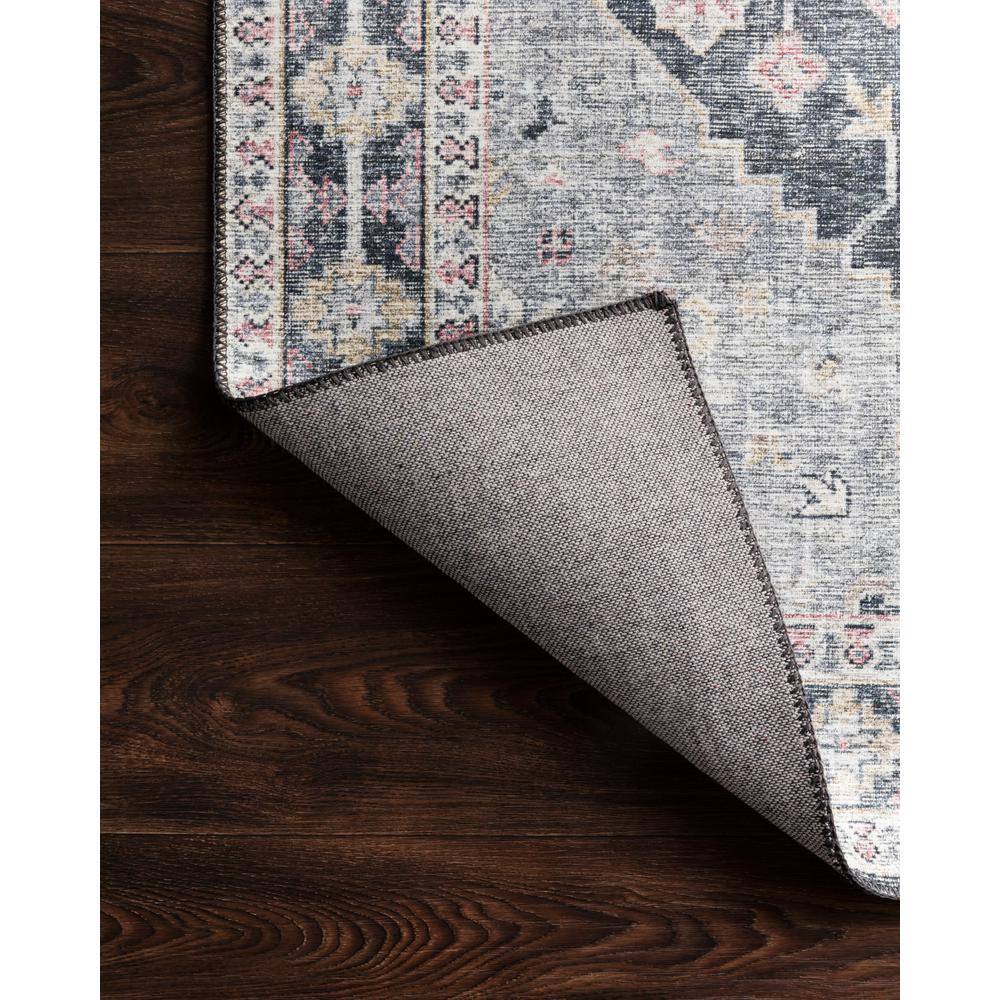 Reversible Gray Wool-Blend 6' Round Area Rug for Easy Care