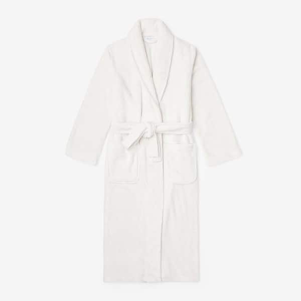The Company Store Company Plush Family Men's Medium Cream Robe