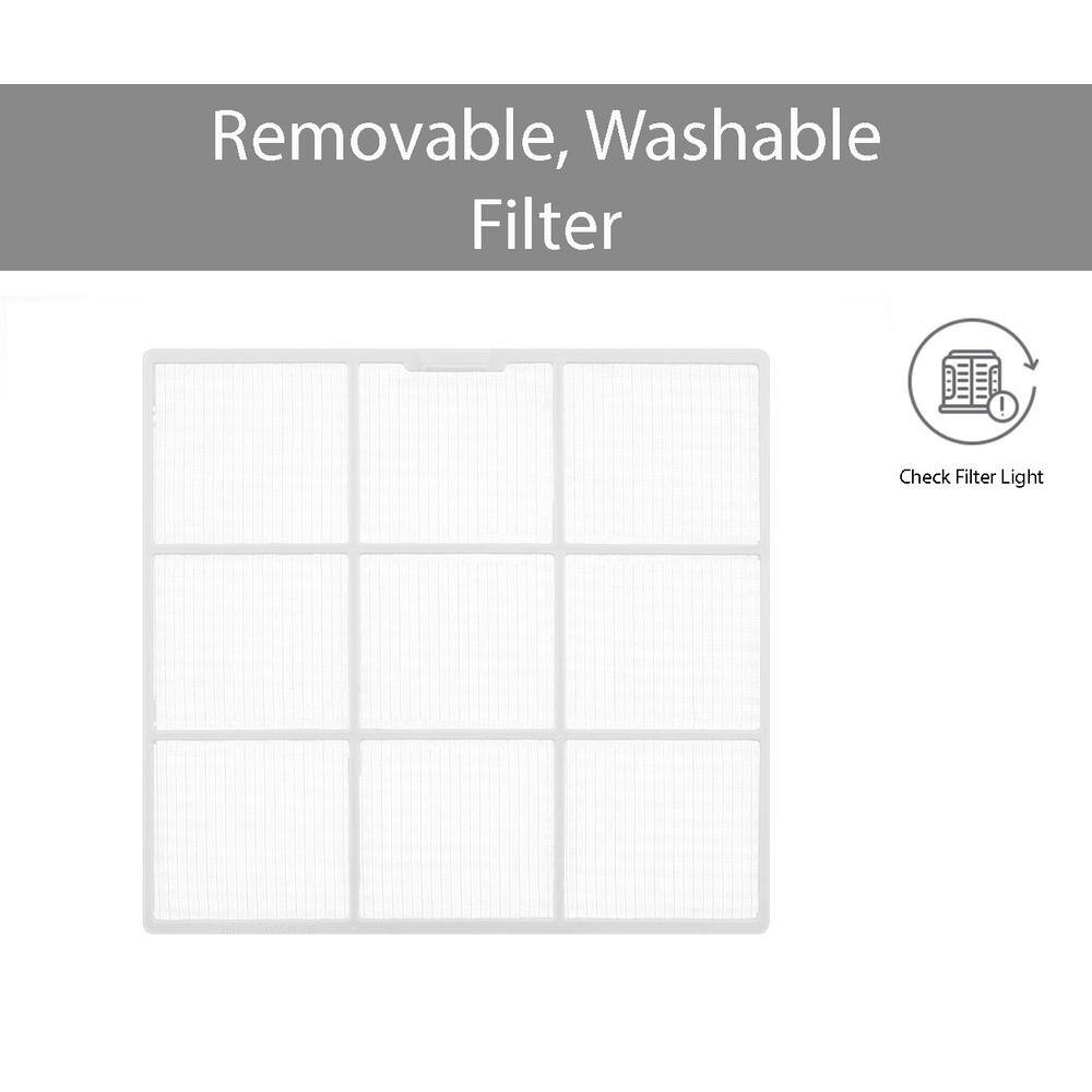 LG 18,000 BTU White Window Air Conditioner with Heat and Remote