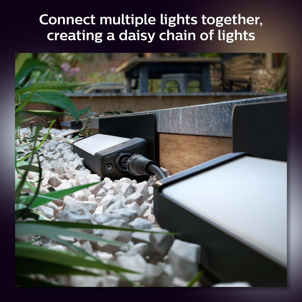Black Metal LED Smart Outdoor Light Bar with Multicolor Illumination