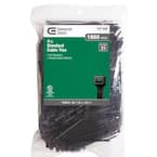 4 in. UV Cable Tie, Black (1000-Pack)