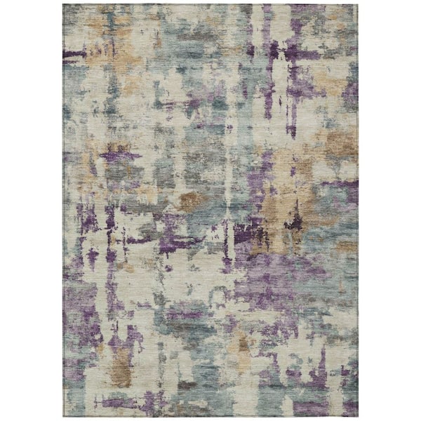 Addison Rugs Chantille Machine Washable Indoor/Outdoor Abstract ACN2072 Linen 2 ft. 6 in. x 3 ft. 10 in. Area Rug