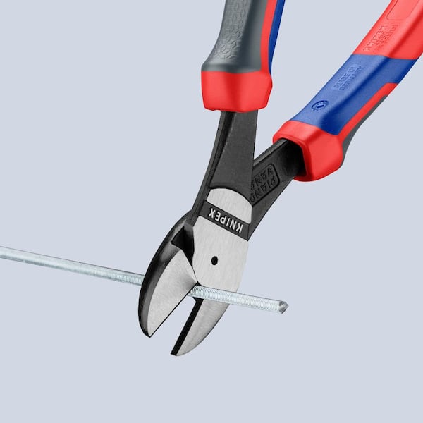 KNIPEX 8 in. High Leverage Diagonal Cutters with Comfort Grip 74
