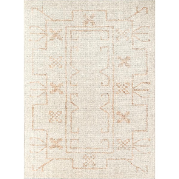 Livabliss Downtown Light Beige/Cream Tribal 5 ft. x 7 ft. Indoor Area Rug