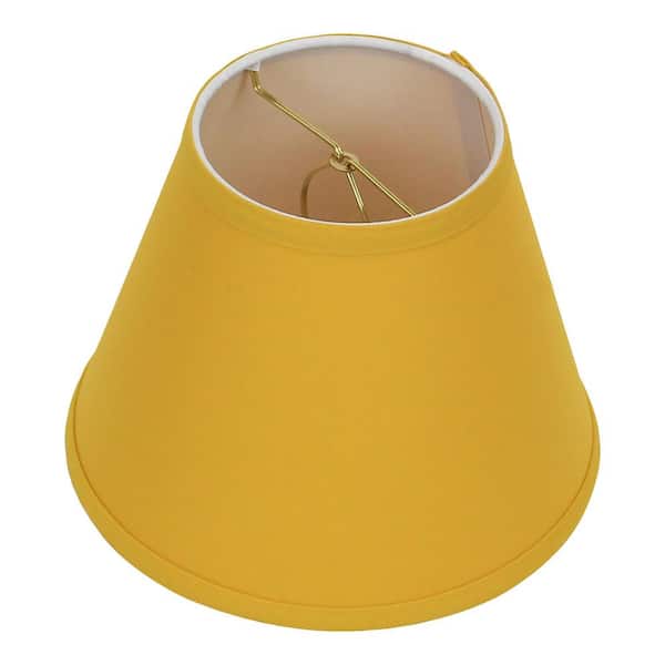 FenchelShades.com 5 in. Top Diameter x 9 in. Bottom Diameter x 7 in. Slant Linen Curry Empire Lamp Shade