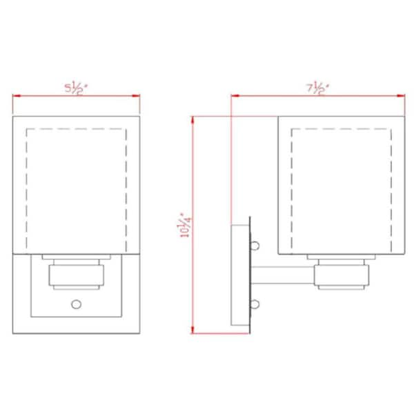 Oslo 1-Light Satin Nickel Indoor Wall Mount