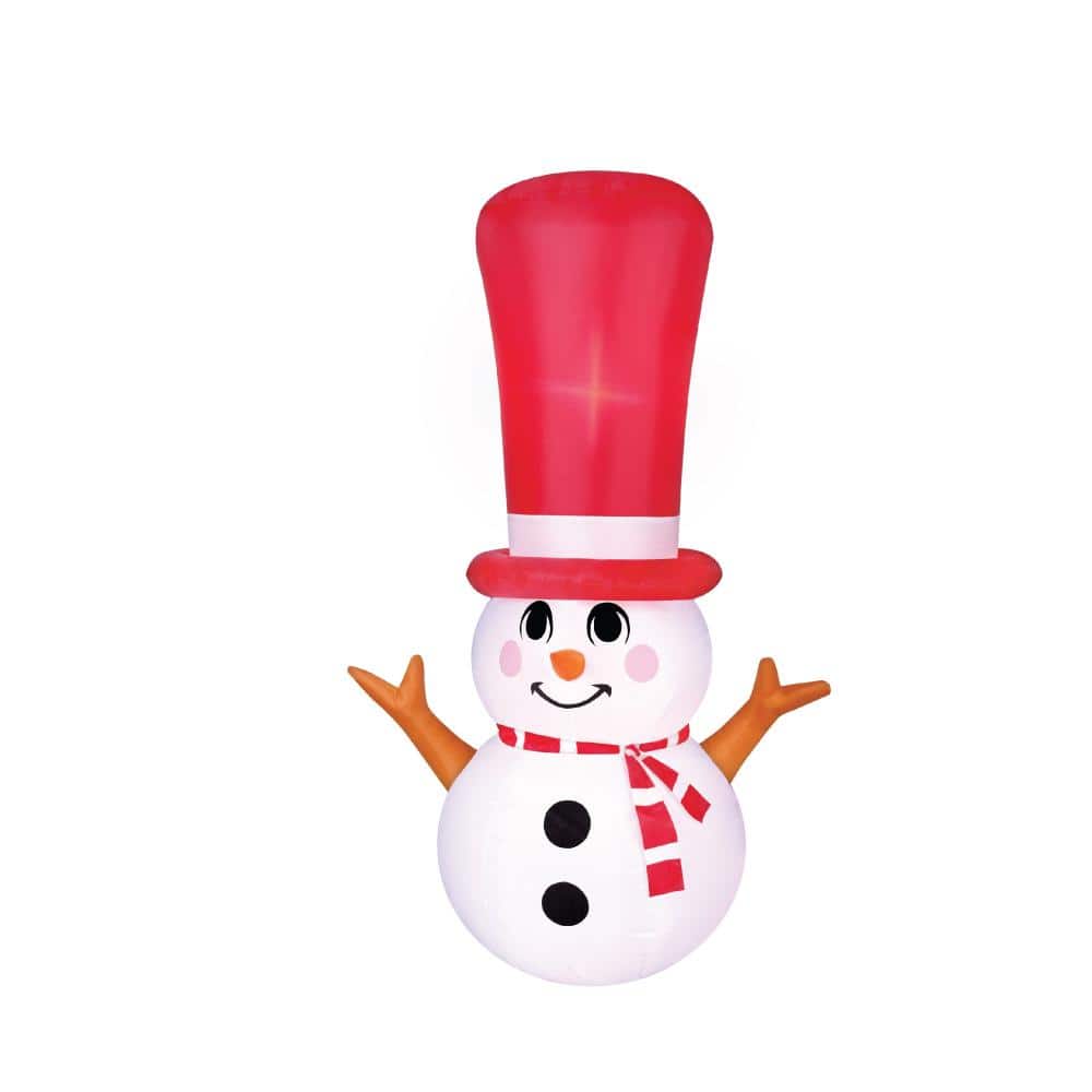 4 ft. Inflatable Long Hat Snowman