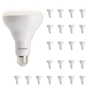 65-Watt Equivalent BR30 Medium Screw LED Light Bulb Warm White Light 2700K 24-Pack