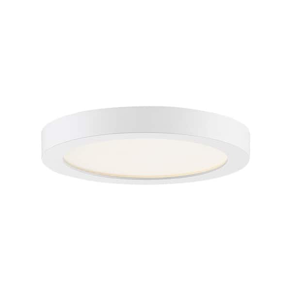 Quoizel Outskirts 7.5 in. White Lustre LED Flush Mount
