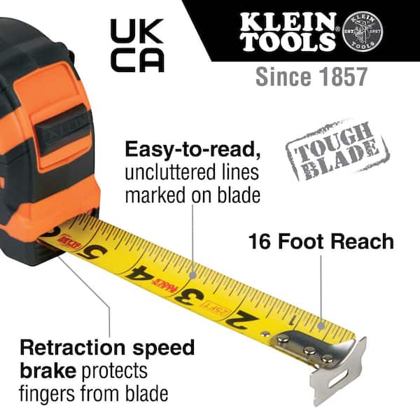 Klein Tools 9125 25 ft. Single-Hook Tape Measure