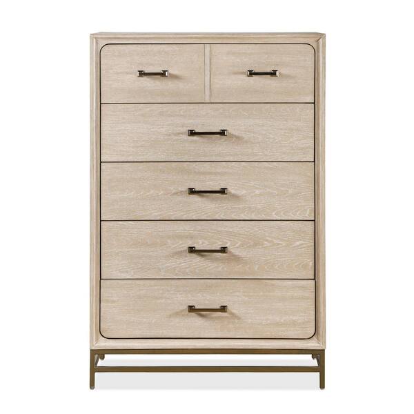 3-Piece Lena Oak 2-Drawer 27 in. W Nightstand and Chest Set (Set of 2)