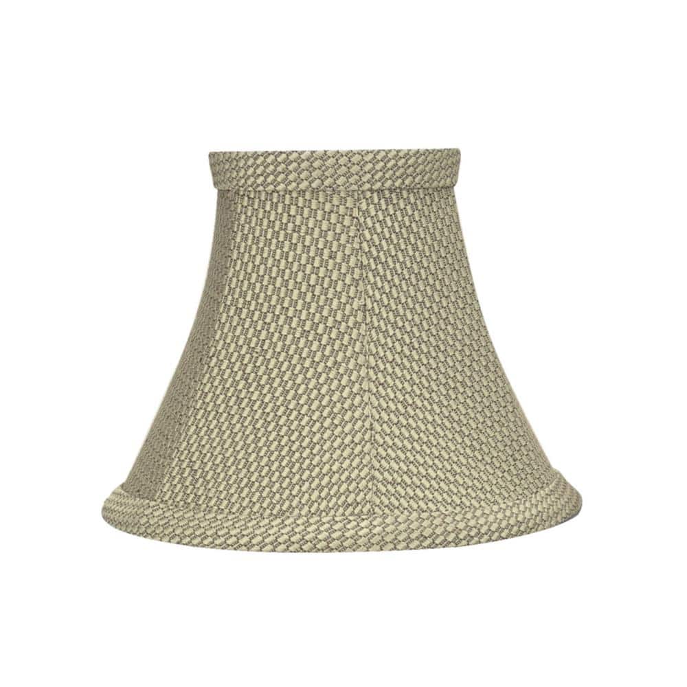 Light Beige Jacquard Fabric Bell Lamp Shade Set