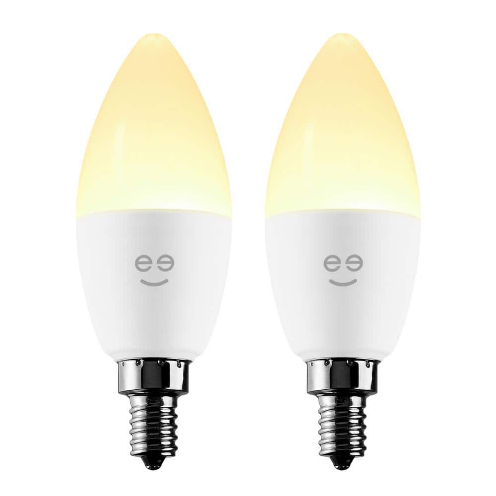 Geeni 40W Equivalent B11 Candelabra Bulb E12 Base Dimmable Smart LED Light  Bulbs, Tunable Candle Bulb for Chandeliers (2-Pack) GNC-BW209-999 - The