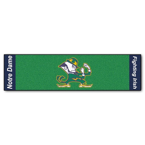 NCAA Notre Dame 1 ft. 6 in. x 6 ft. Indoor 1-Hole Golf Practice Putting Green