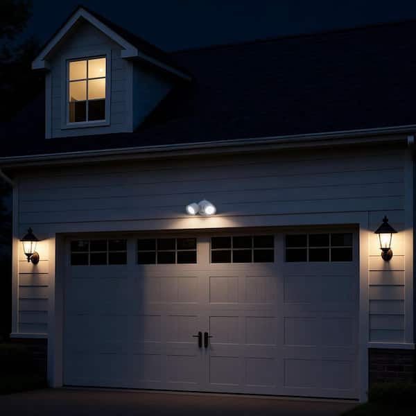 Commercial Electric Dusk to Dawn Sensor White Exterior Outdoor