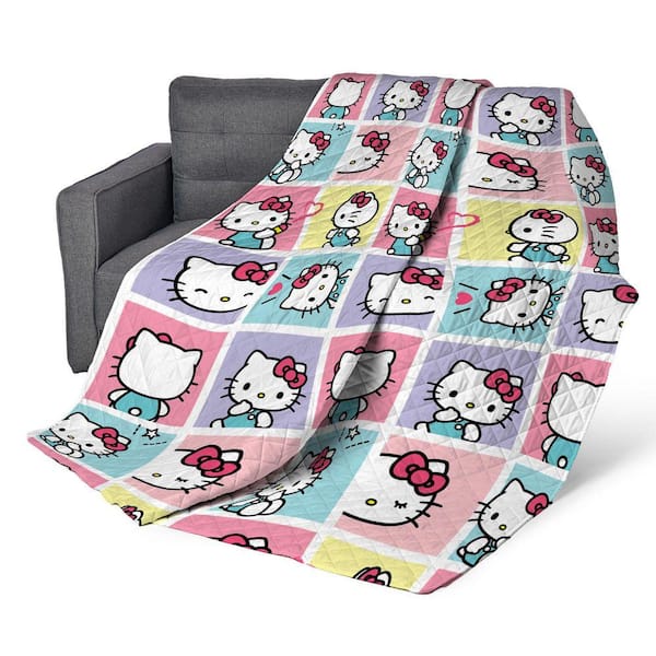 Hello Kitty Sweet As Can Be Quilted Throw Blanket 60 x 80 in.