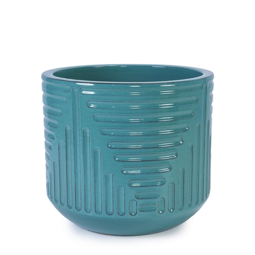 Cyan Outdoor Ceramic Plant Pots Stylish Ceramic Planters for Indoor Outdoor Use price history on PriceWatchPro
