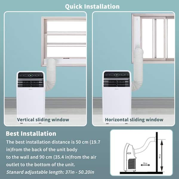 7,800 BTU Portable Air Conditioner Cools 400 Sq. Ft. with 