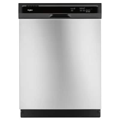 24 in. Stainless Steel Front Control Built-in Tall Tub Dishwasher Stainless Steel with 1-Hour Wash Cycle, 55 dBA