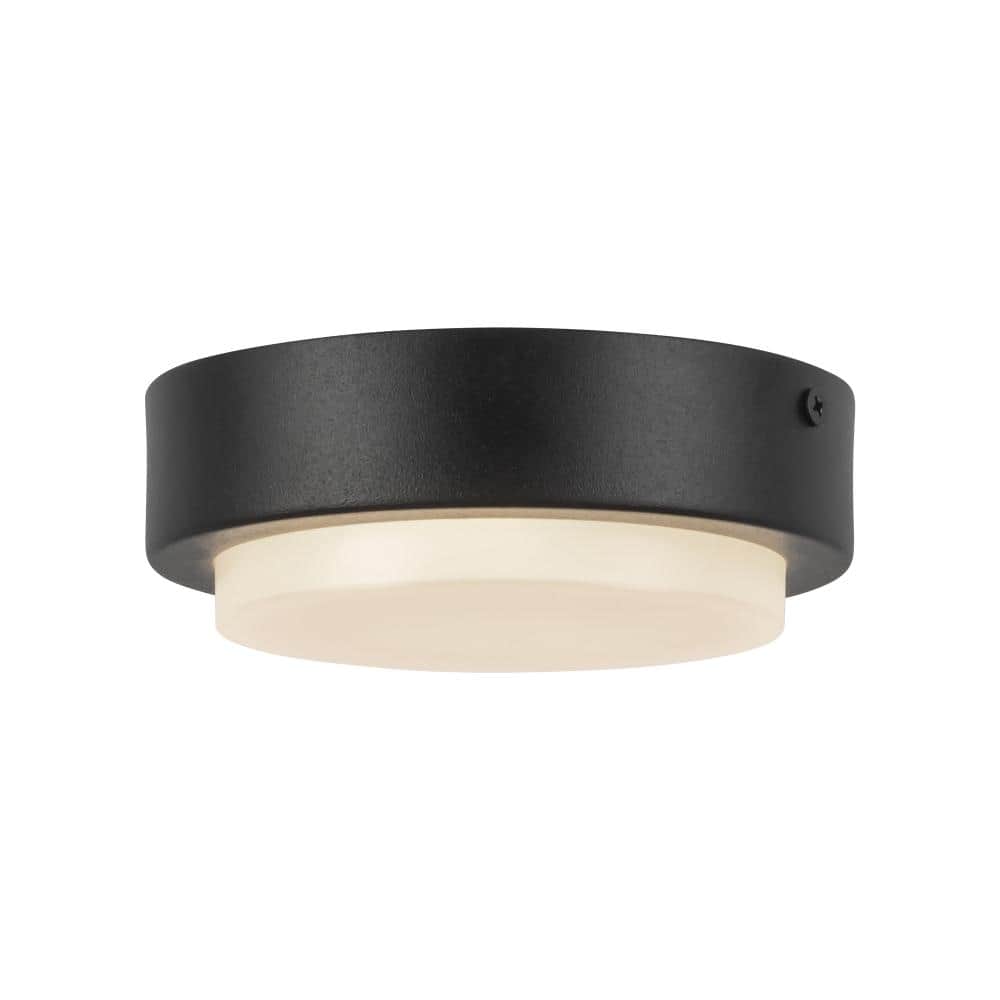 Bailey 5-in Black dimmable LED Outdoor Ceiling Light price history on PriceWatchPro