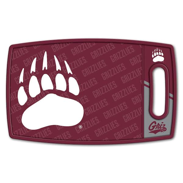 NCAA Montana Grizzlies Logo Series Cutting Board 9in x 0.5in- Rectangle- Manufactured Wood and polypropylene