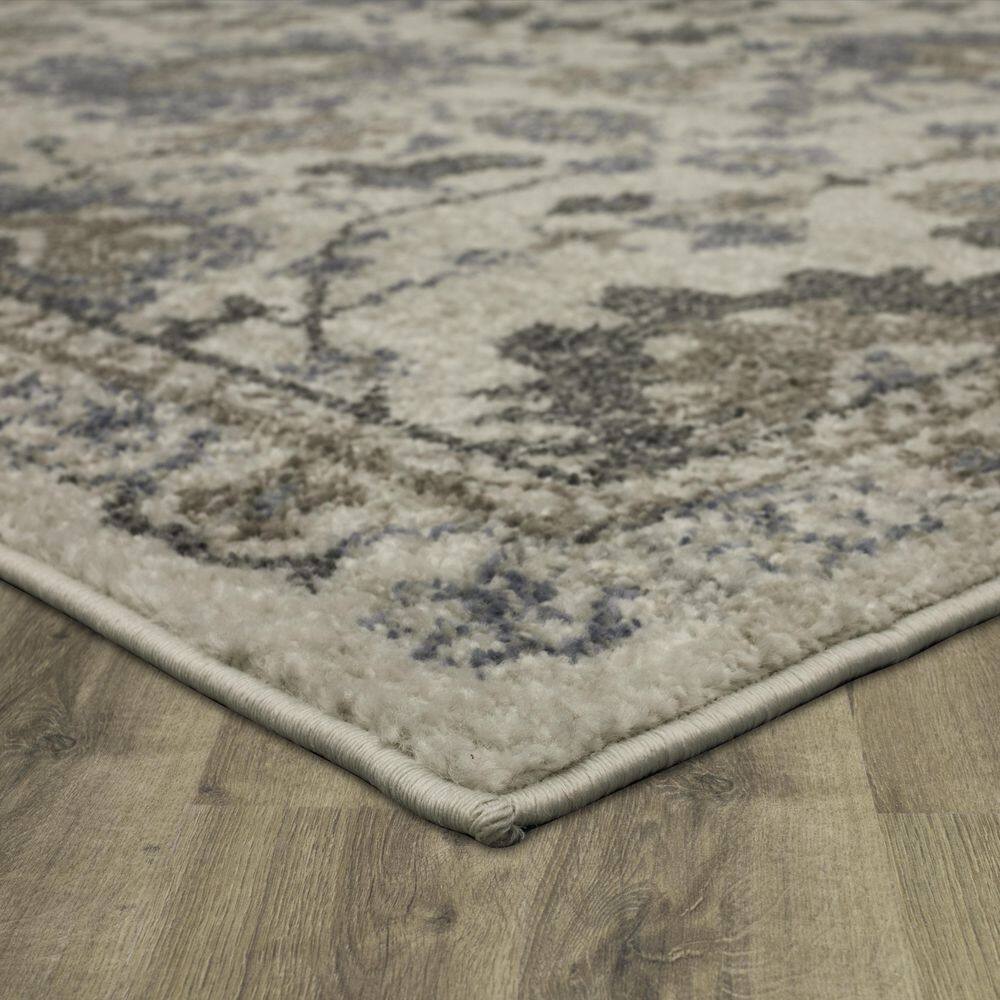 Versatile Gray Elegance Rectangular Area Rug, 3'3" x 5'0"