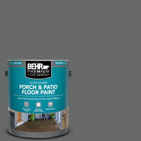BEHR PREMIUM 1 gal. #BXC-63 Molten Lead Gloss Enamel Interior/Exterior Porch and Patio Floor Paint