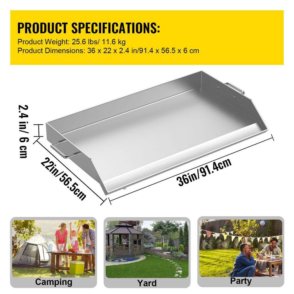VEVOR 36" Non-Stick Stainless Steel Griddle