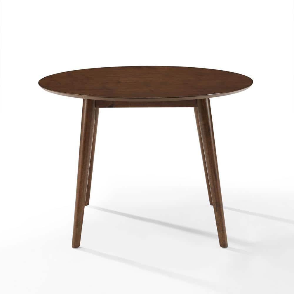 Mid-Century Modern Landon 47'' Round Mahogany Wood Dining Table