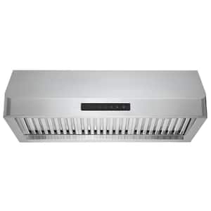 Pro Series 36 in. Ducted Under Cabinet Range Hood in Stainless Steel with Night Light Feature