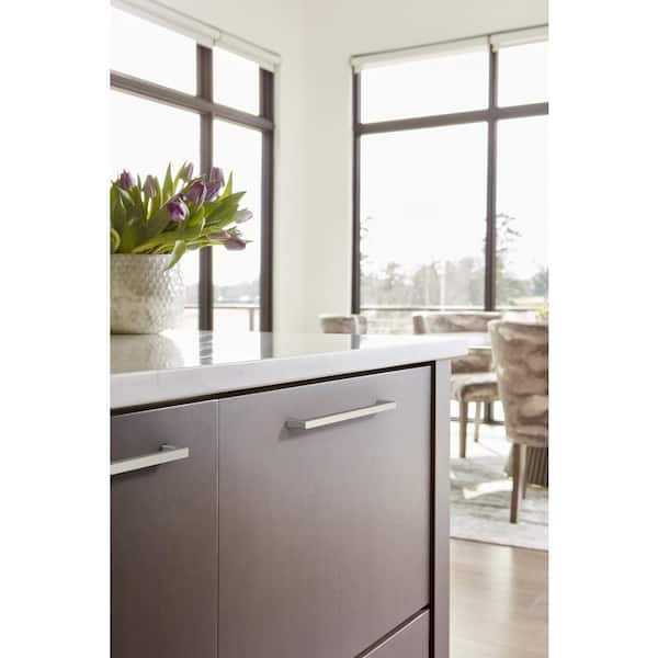 Monument 10-1/16 in. (256mm) Modern Satin Nickel Bar Cabinet Pull