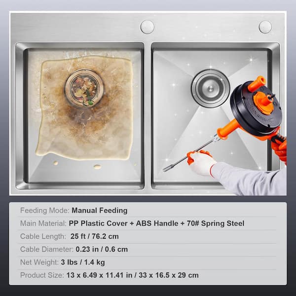 Sourcing Map 1 Pcs Drain Clog Remover 196.8 Inch 5 M 10mm Thick - View #8