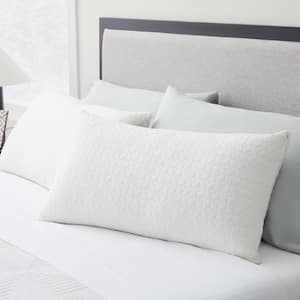 Fiber and Shredded Foam Pillow with Zippered Inner Cover - King