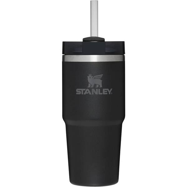 Aoibox 14 Oz. Insulated Black Stainless Steel Tumbler with Lid and Straw  SNPH004IN154 - The Home Depot