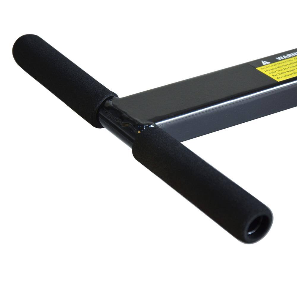 Heavy-Duty Black Metal Trailer Dolly with Flat-Free Tires