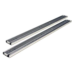 24 in. Side Mount Full Extension Ball Bearing Drawer Slide with Installation Screws 1-Pair (2 Pieces)
