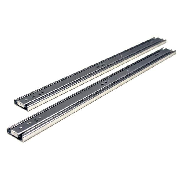 Unbranded 24 in. Side Mount Full Extension Ball Bearing Drawer Slide with Installation Screws 1-Pair (2 Pieces)