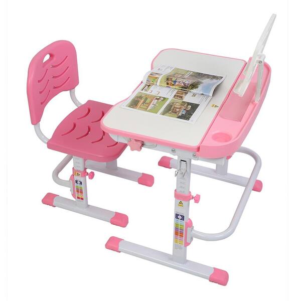 Educational Kids Height Adjustable Study Table & Chair Set