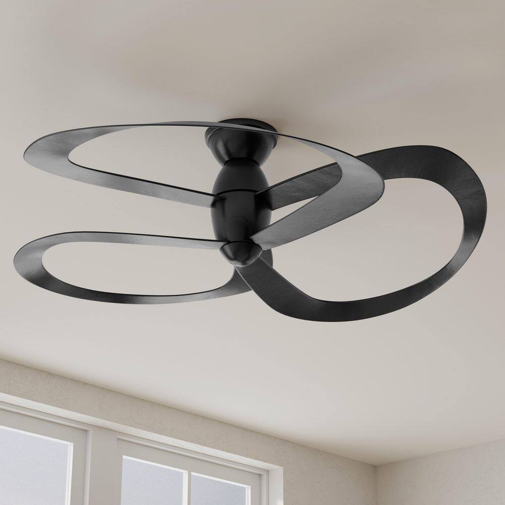 Willacy Black 48-Inch Smart Ceiling Fan with Remote