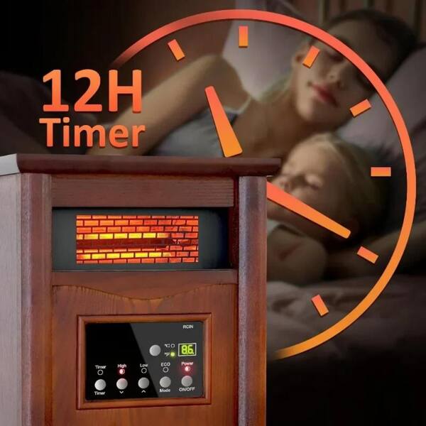 Nordic Hygge 1500-Watt Electric Space Heater with 3-Heating
